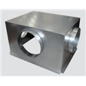 Plénum acier reprise latérale, 3858502 Dimensions 500x400mm
