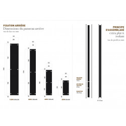 Radiateur eau chaude Miroir 834 Watts, Vertical