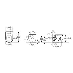 WC suspendu Beyond A3460B7000