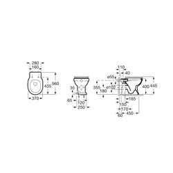 WC suspendu Carmen A3440A9000