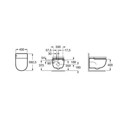 WC suspendu Meridian A893302000