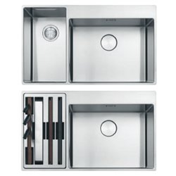 Box Center - Slimtop BWX220-54-27 661010 Inox petite cuve à gauche