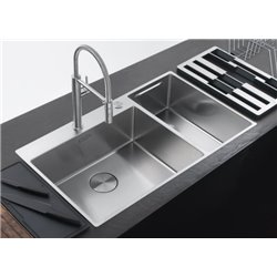 Box Center - Slimtop BWX220-54-27 661010 Inox petite cuve à gauche