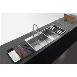 Box Center - Slimtop BWX220-54-27 661010 Inox petite cuve à gauche