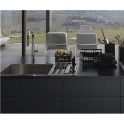 Box Center - Slimtop BWX220-54-27 661010 Inox petite cuve à gauche