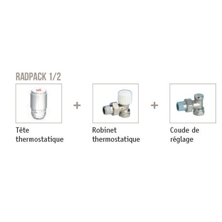 Radpack 1 robinetterie pour tout radiateur C89091603