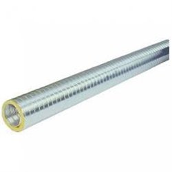 Gaine aluminium semi-rigide calorifugé et isolée phoniquement 2m 296076 Ø125 mm