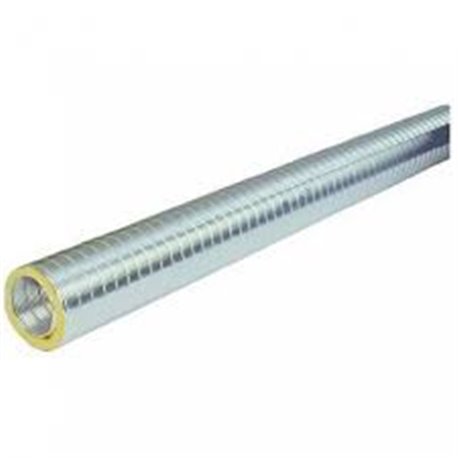 Gaine aluminium semi-rigide calorifugé et isolée phoniquement 2m 900364 Ø160 mm