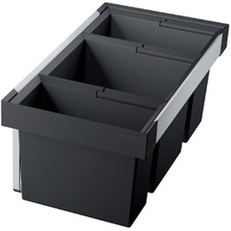 Poubelle Flexon II 80/3 525221, Noir Poubelle Flexon II 80/3 525221, Noir