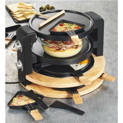 Raclette / Grill / Crêpes 8/10 personnes KCWOOD8SUPER 1500 W bois