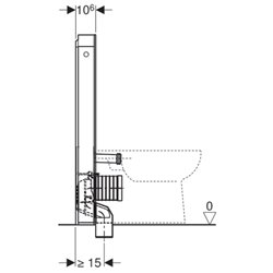 Panneau sanitaire Geberit, 131.002.SI.5