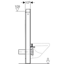 Panneau sanitaire Geberit, 131.031.SI.5
