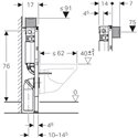 Bâti-support Geberit, 111.009.00.1