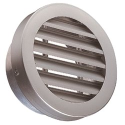 Grille extérieure circulaire AR 637 alu Ø125 11052240