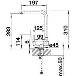 Laressa-F, 521546 Chromé Simple Levier à Gauche
