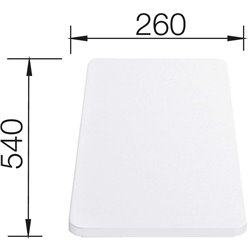 Planche à découper en plastique, 210521 Blanco Classic blanc