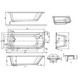 Viride R38 gauche 215 Litres A encastrer