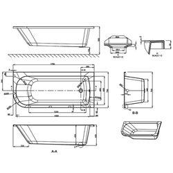 Viride R39 droite 205 Litres A encastrer