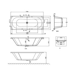 Verde R8 170 Litres A encastrer