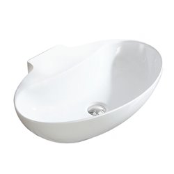 Lapsana SVP853 006 ovale 598x408x139 mm blanc