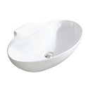 Lapsana SVP853 006 ovale 598x408x139 mm blanc