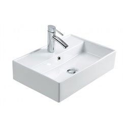 Barcaccia SVP451 006 demi-rectangle 500x350x120 mm blanc