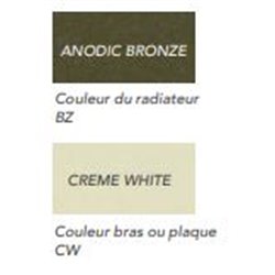 Sanaga eau chaude SA50860CBZCW Anodic bronze, creme white 777 Watts