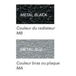 Sanaga eau chaude SA50860CMBMA Metal black, metal alu 777 Watts