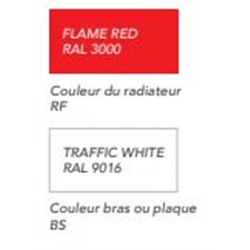 Sanaga eau chaude SA50860CRFBS Flame red, traffic white 777 Watts