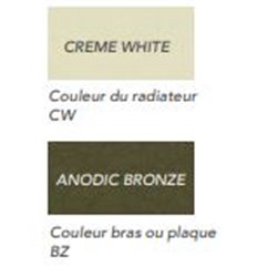 Sanaga eau chaude SA51260CCWBZ Creme white, anodic bronze 1167 Watts