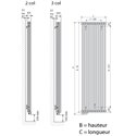 Epok Vertical 3631815C 2 colonnes 1500 Watts couleur