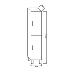 Ancoflash 912923 colonne sur pieds Gris