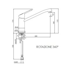 Ancoswing 858999 bec mobile C3 chromé