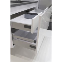 Ancodesign 1036519 caisson suspendu 2 tiroirs 70 cm Noir mat