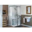 Larenco porte pivotante pliante en angle 26734 900x800mm