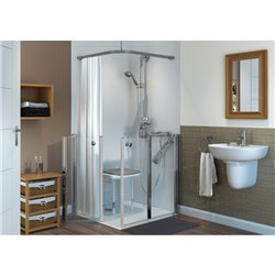 Larenco porte pivotante pliante en angle 26733 1900x1000mm