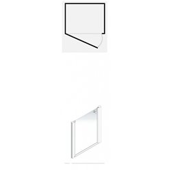 Larenco porte Duo Care en niche 26792 900x1000mm