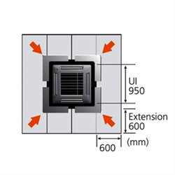 Extension de façade UTG-AKXA-W  875053