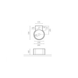 Jerez 0066 280x330 mm Avec trop plein