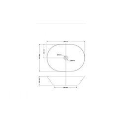 New Toulouse 4037N 588x422 mm Sans trop plein
