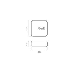 Dinan 4115 385x135 mm Sans trop plein