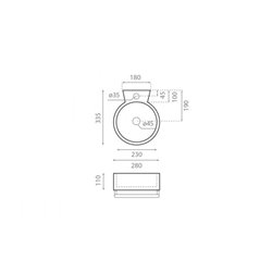 Sherry 4905 280x335 mm Sans trop plein