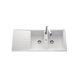Polka EV279VE 006 2 bacs + 1 égouttoir Blanc