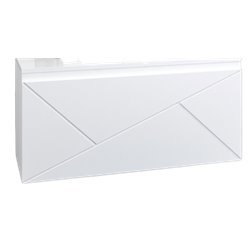 Ancodesign 1036564 caisson suspendu 2 tiroirs 70 cm Blanc laqué