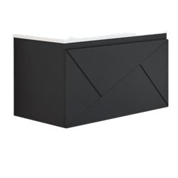 Ancodesign 1036519 caisson suspendu 2 tiroirs 70 cm Noir mat