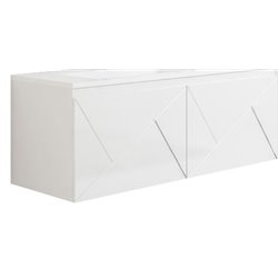 Ancodesign 1058696 caisson suspendu 4 tiroirs Blanc laqué