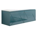 Ancodesign 1058706 caisson suspendu 4 tiroirs Bleu