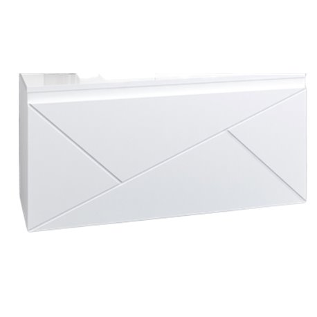 Ancodesign 1036561 caisson suspendu 2 tiroirs 60 cm Blanc laqué