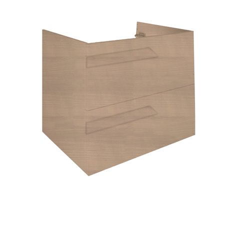 Ancomalin 905552 caisson 80 cm 2 tiroirs Beige Nature
