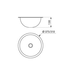 Hemi 120470 Ø310 mm poli satiné